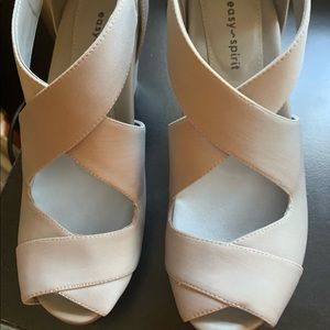 Easy spirit open toe heels